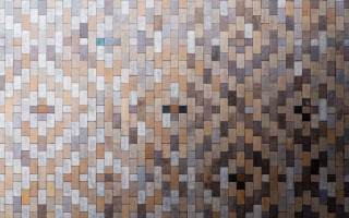Colorful mosaic hexagon texture brick - small square free wallpaper