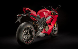 Red motorcycle dark room futurism 2 - a red motorcycle free wallpaper