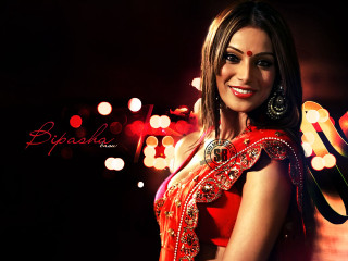 Woman red dress red gold - design free wallpaper
