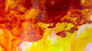 Red yellow liquid action painting - liquid free wallpaper for desktop