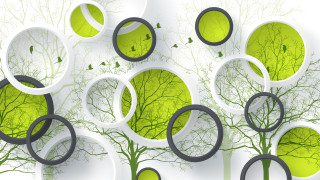 Trees globe clock gear moon - eyvind earle free wallpaper for desktop