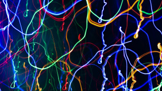 Colorful lights dark room neon - a bunch free wallpaper