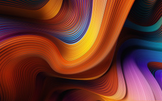 Colorful abstract wavy lines vibrant 2 - vibrant color line free wallpaper