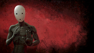 Creepy man white mask red - ben templesmith free wallpaper