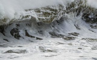 Surfing wave stormy ocean mountains - stormy weather free wallpaper for desktop