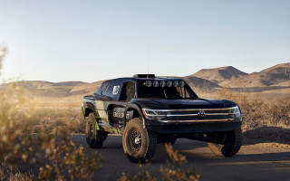 Black truck dirt road desert - eric dinyer free wallpaper