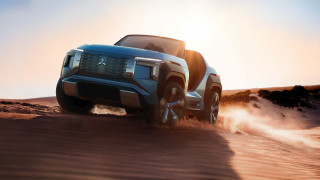 Truck desert sunset chrislabrooy digital - a truck driving free wallpaper