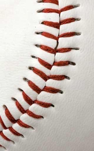 Baseball stitched red thread white - end free wallpaper