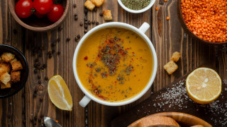 Soup spoon foods table bread - neofauvism free wallpaper