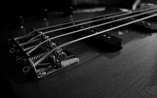 Guitar neck bridge pedal close - grunge free wallpaper