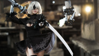Nier automata woman sword demon - nier:automata free wallpaper for desktop