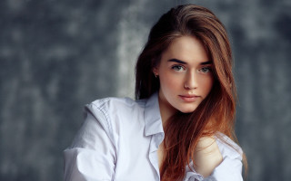 Elina karimova portrait long hair - free portrait wallpaper for desktop