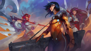 Women armor group sky clouds - armor free wallpaper for desktop