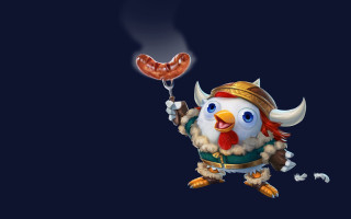 Chicken sausage balloon hat tail - an zhengwen free wallpaper for desktop