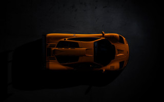 Yellow sports car dark room 6 - the dark room free wallpaper
