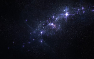 Stars night white center space - space free wallpaper