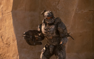 Futuristic suit man helmet glove - a futuristic suit holding free wallpaper for desktop