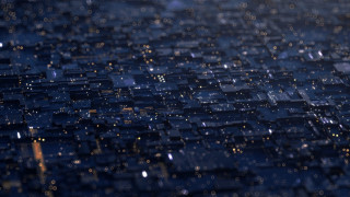 Shiny surface dots blurry background - redshift free wallpaper