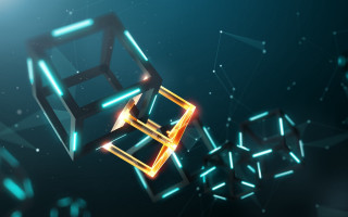 Neon cube 3d planet starry - neo free wallpaper for desktop