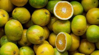 Lemons halved eaten pile orange - one cut free wallpaper