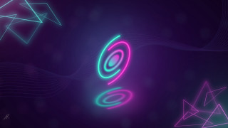 Neon spiral star purple blue - a neon background free wallpaper