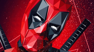 Deadpool guitar red background stars - liam brazier free wallpaper