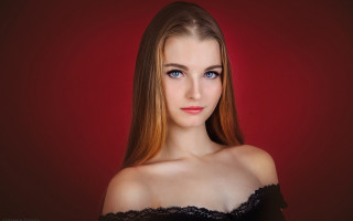 Elina karimova blue eyes red - elina karimova free wallpaper for desktop