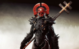 Demonic demon sword cross afrofuturism - a demonic looking demon free wallpaper