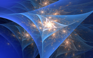 Blue star pattern mandelbrot fractals - the center of the image free wallpaper