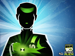Stylized man green light face - image of a man free wallpaper for desktop