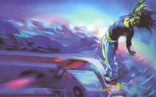 Man skateboard ramp van mountain - a man riding free wallpaper