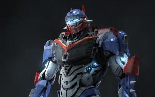 Robot suit helmet sword striped - a helmet and a sword free wallpaper