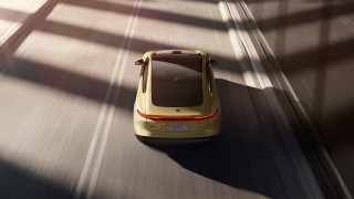 Small car roof down rear - a small car free wallpaper