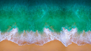 Beach wave green ocean environmental - the shore free wallpaper