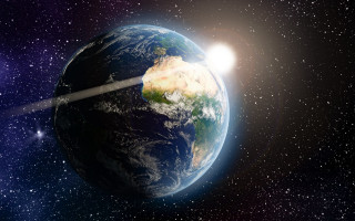 Satellite earth space bright beam - a satellite satellite free wallpaper
