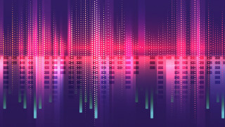 Purple pink dots squares synthwave - dot free wallpaper for desktop