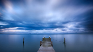 Lake dock cloudy sky bernd - a dock free wallpaper for desktop