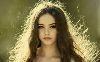 Woman long hair white dress 5 - american barbizon school free wallpaper