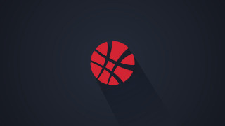Basketball shadow dark background red - the bottom of it free wallpaper