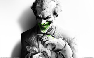 Creepy man green paint face - a creepy face free wallpaper