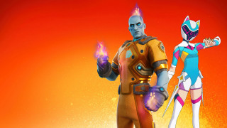 Couple red yellow orange sotsart - orange background free wallpaper