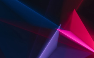 Colorful abstract triangle beeple volumetric - geometric abstract art free wallpaper for desktop