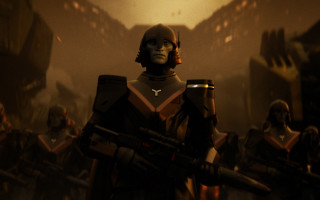 Sci fi man armor gun - conroy maddox free wallpaper