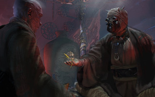 Afrofuturism gasmask men cigarettes concept - a man in a gas mask holding free wallpaper