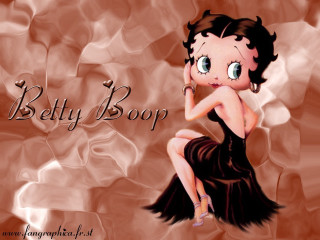Woman black dress sitting chair 3 - loony toon free wallpaper