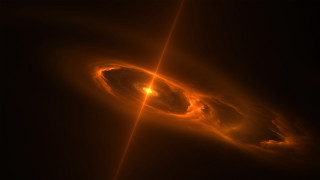 Bright sky fire explosion embers - a yellow light free wallpaper for desktop