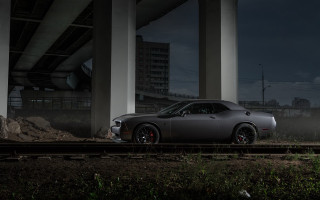 Car traintrack bridge night headlights - the headlight free wallpaper for desktop