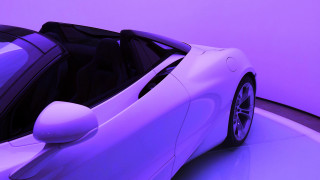 White car black top purple - ambient lighting free wallpaper