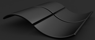 Black mouse shadow purism vector - edge free wallpaper