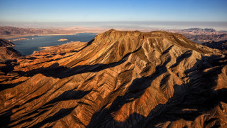 Mountain lake forest sunset clouds 4 - chesley bonestell free wallpaper